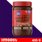 Choco Peanut Butter - Smooth, 100% Natural, Natural Cocoa, Low Sugar, No Added Salt and Preservatives. 435 Grams